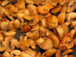 Butter-fried mushrooms